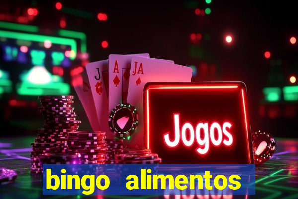 bingo alimentos para imprimir